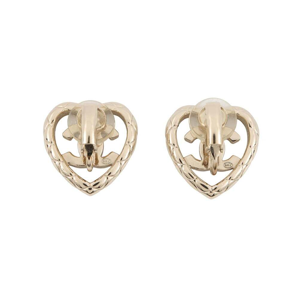 CHANEL Gold Logo Earrings - Picture 3 of 10